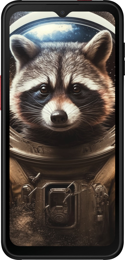 Силиконовый чехол Raccoon austronaut для Samsung Galaxy Xcover 6 Pro - 5581u-2918 изображение 