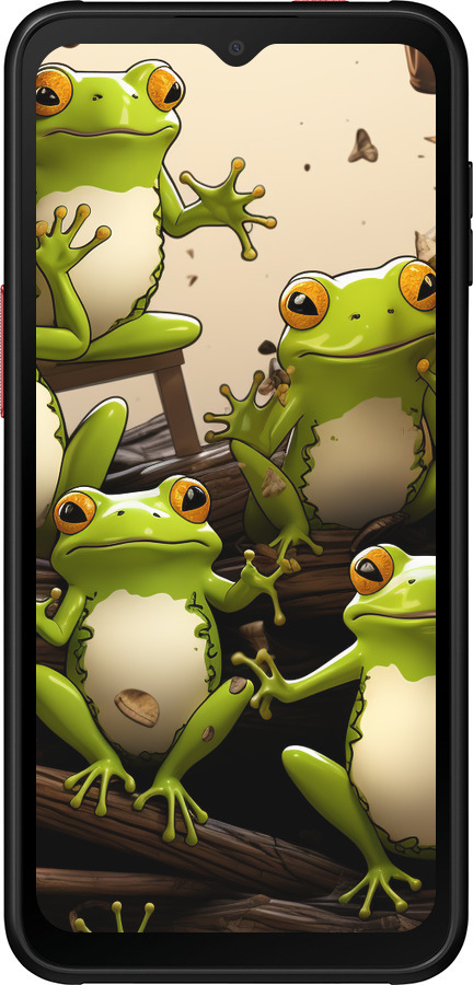 Силиконовый чехол Жабки для Samsung Galaxy Xcover 6 Pro - 5656u-2918 изображение 