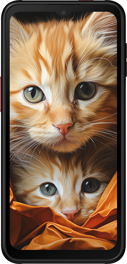 Силиконовый чехол Котики 2 для Samsung Galaxy Xcover 6 Pro - 5664u-2918 изображение 