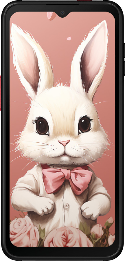 Силиконовый чехол Зайчик для Samsung Galaxy Xcover 6 Pro - 5669u-2918 изображение 