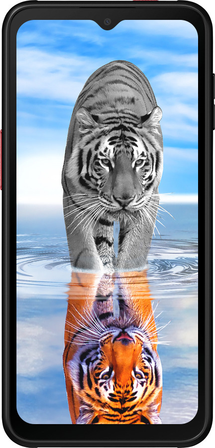 Силиконовый чехол Тигр для Samsung Galaxy Xcover 6 Pro - 6016u-2918 изображение 