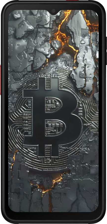Силіконовий чехол Розпечений біткойн для Samsung Galaxy Xcover 6 Pro - 6091u-2918 изображение 