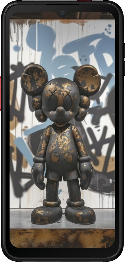 Силиконовый чехол Bronze kaws v2 для Samsung Galaxy Xcover 6 Pro - 6098u-2918 изображение 