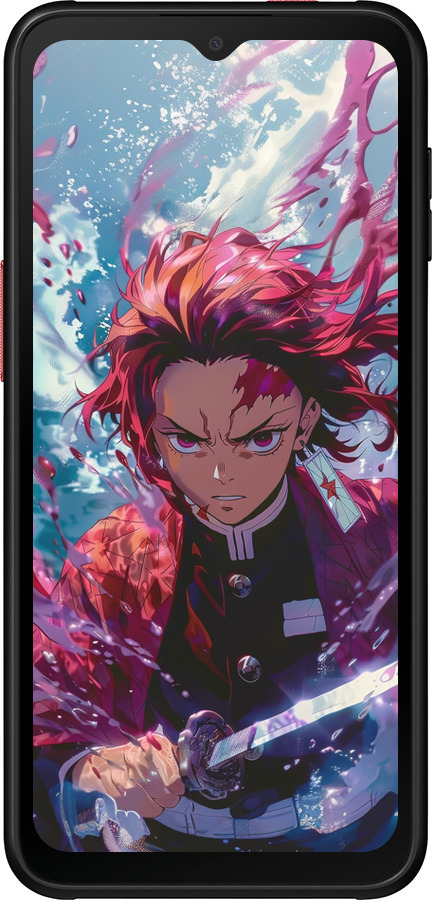 Силиконовый чехол Танджиро Камадо: Клинок рассекающий демонов для Samsung Galaxy Xcover 6 Pro - 6111u-2918 изображение 