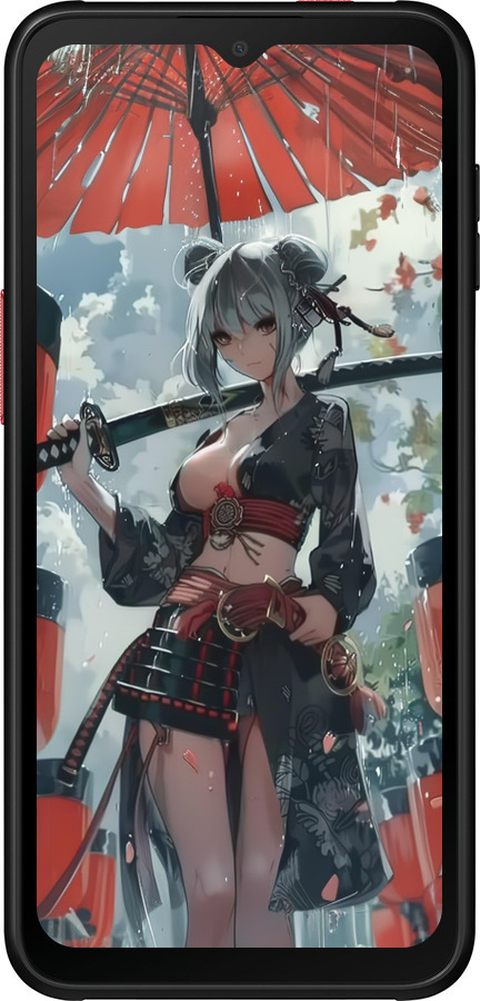 Силиконовый чехол Гейша-воин для Samsung Galaxy Xcover 6 Pro - 6124u-2918 изображение 