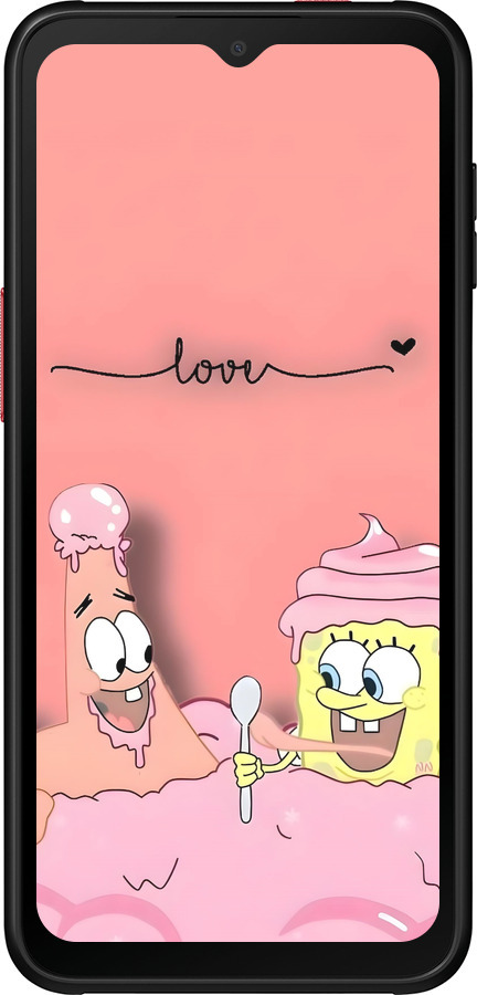 Силиконовый чехол Спанч Боб для Samsung Galaxy Xcover 6 Pro - 6282u-2918 изображение 