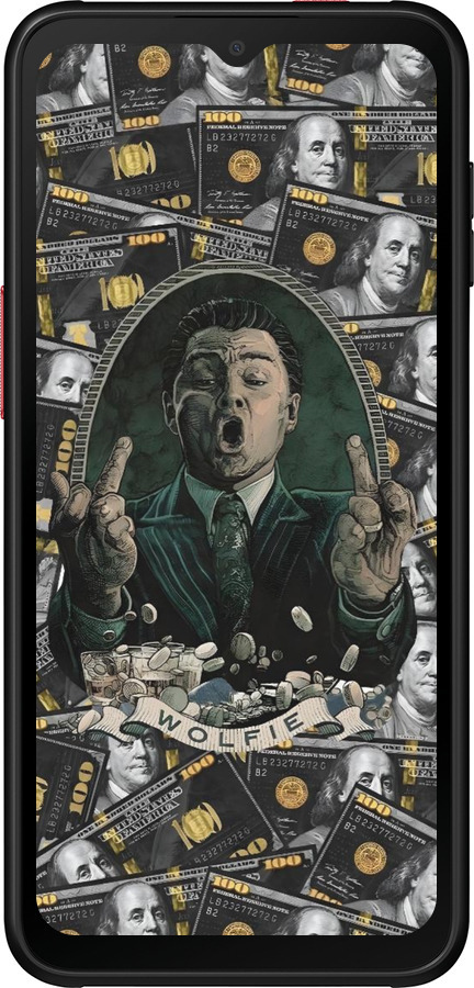 Силиконовый чехол Волк с валл стрит для Samsung Galaxy Xcover 6 Pro - 6287u-2918 изображение 