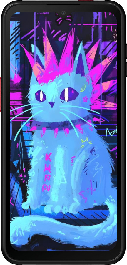 Силиконовый чехол Кот панк для Samsung Galaxy Xcover 6 Pro - 6311u-2918 изображение 