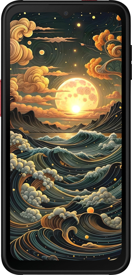 Силиконовый чехол Арт волны для Samsung Galaxy Xcover 6 Pro - 6332u-2918 изображение 