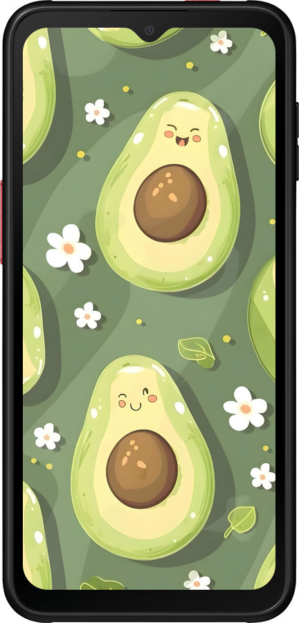 Силиконовый чехол Авокадо для Samsung Galaxy Xcover 6 Pro - 6380u-2918 изображение 