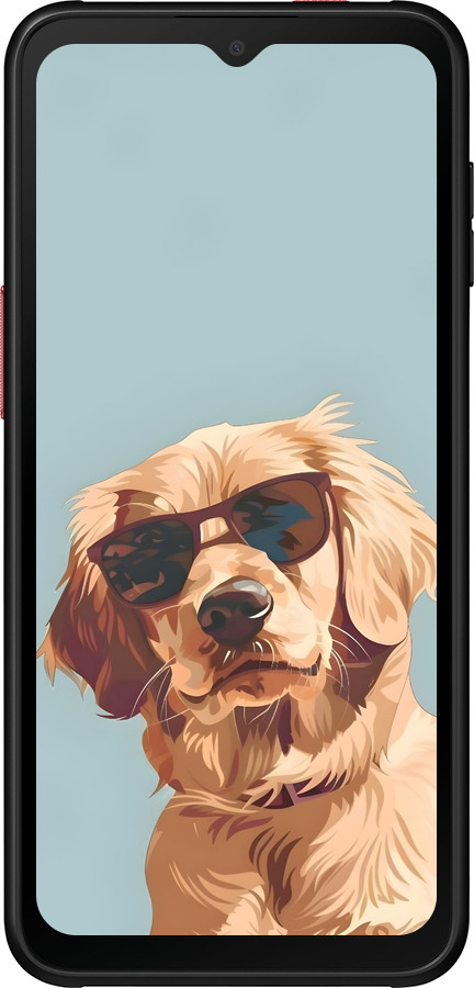 Силиконовый чехол Пес в очках для Samsung Galaxy Xcover 6 Pro - 6381u-2918 изображение 