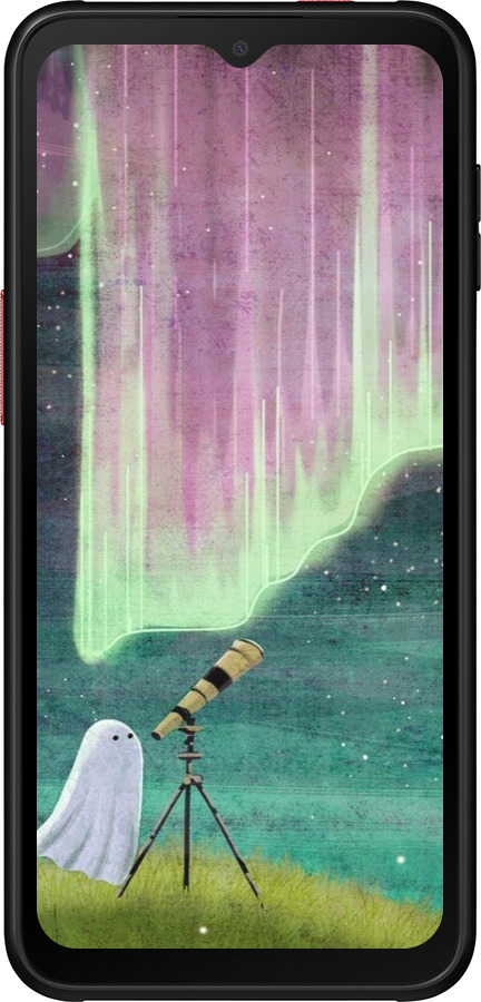 Силиконовый чехол Привидение и звезды для Samsung Galaxy Xcover 6 Pro - 6443u-2918 изображение 