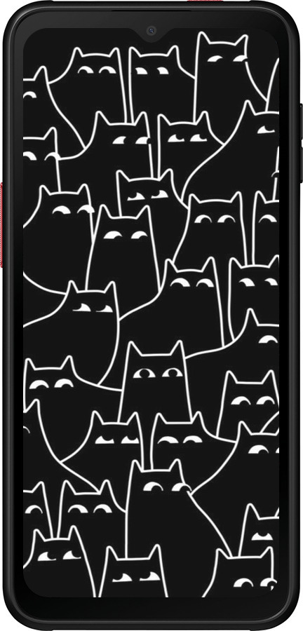 Силиконовый чехол С изображением кошек для Samsung Galaxy Xcover 6 Pro - 6470u-2918 изображение 