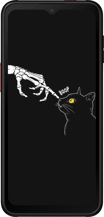 Силиконовый чехол Кошка для Samsung Galaxy Xcover 6 Pro - 6505u-2918 изображение 