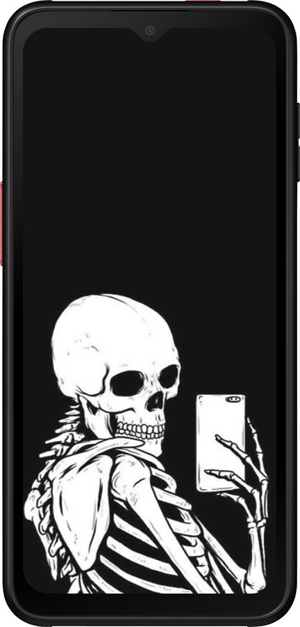 Силиконовый чехол Скелет делает Selfie для Samsung Galaxy Xcover 6 Pro - 6535u-2918 изображение 