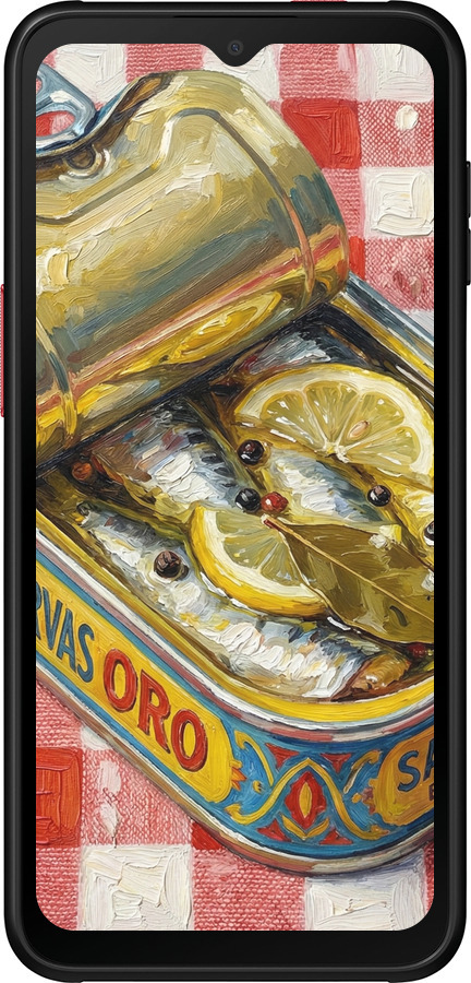 Силиконовый чехол Vintage Sardine Tin Phone для Samsung Galaxy Xcover 6 Pro - 6772u-2918 изображение 