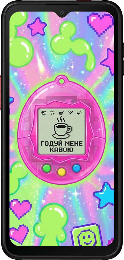 Силиконовый чехол Y2K Aesthetic Retro Pet: Годуй мене кавою для Samsung Galaxy Xcover 6 Pro - 6784u-2918 изображение 