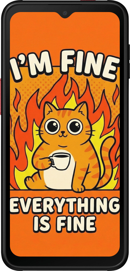 Силиконовый чехол Funny Cat для Samsung Galaxy Xcover 6 Pro - 6786u-2918 изображение 