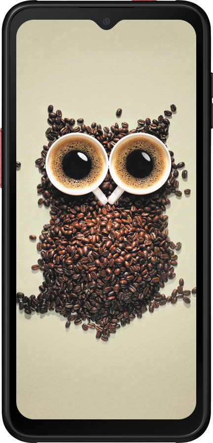 Силиконовый чехол Сова из кофе для Samsung Galaxy Xcover 6 Pro - 777u-2918 изображение 