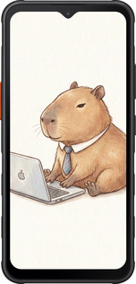 Силиконовый чехол Funny Capybara CEO Working для Samsung Galaxy Xcover7 - 6777u-3695 изображение 