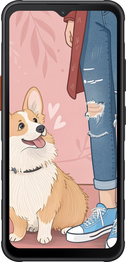 Силіконовий чехол Корги 3 для Samsung Galaxy Xcover7 - 6707u-3695 изображение 