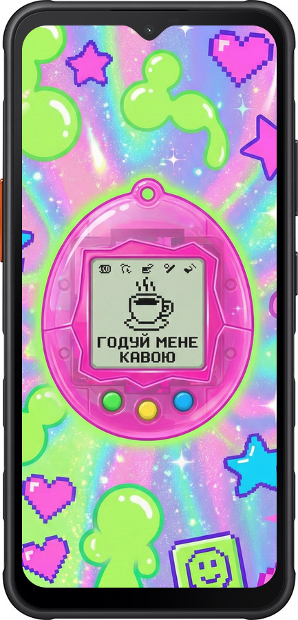 Силиконовый чехол Y2K Aesthetic Retro Pet: Годуй мене кавою для Samsung Galaxy Xcover7 - 6784u-3695 изображение 