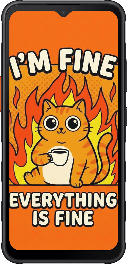 Силіконовий чехол Funny Cat для Samsung Galaxy Xcover7 - 6786u-3695 изображение 