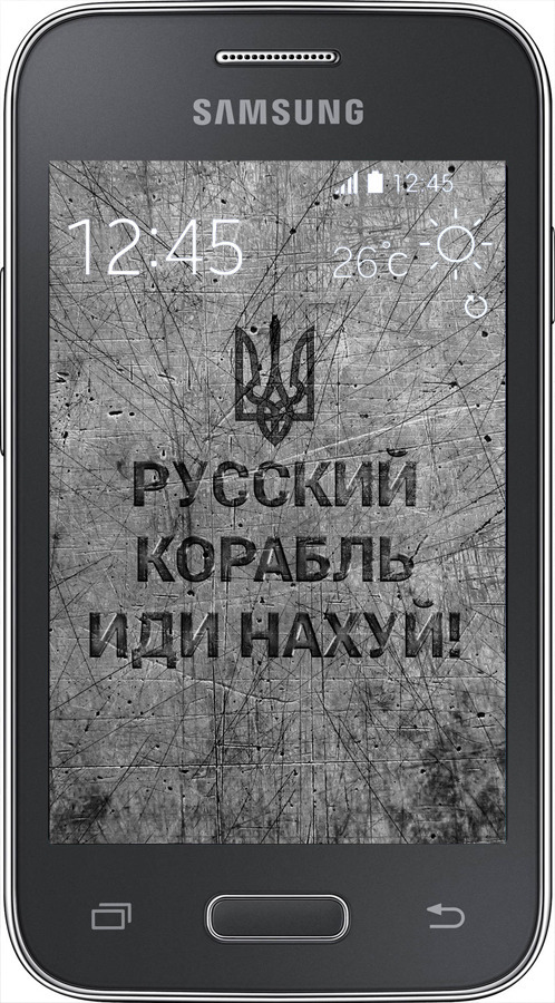 Силиконовый чехол Русский военный корабль иди на v4 для Samsung Galaxy Young 2 G130h - 5223u-206 изображение 