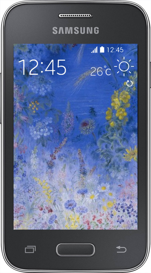 Силиконовый чехол Билокур для Samsung Galaxy Young 2 G130h - 5908u-206 изображение 