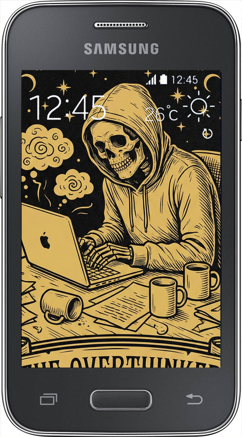 Силиконовый чехол The Overthinker для Samsung Galaxy Young 2 G130h - 6774u-206 изображение 