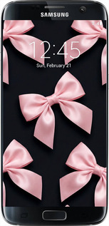 TPU чехол Coquette Ribbons Dark Coquette для Samsung Galaxy S7 Edge G935F - 6767b-257 изображение 