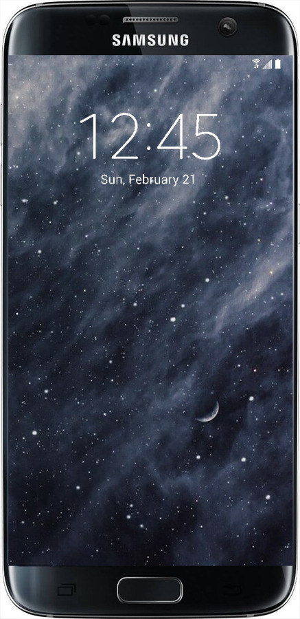 TPU чехол Голубые облака, Голубая луна для Samsung Galaxy S7 Edge G935F - 6398b-257 изображение 