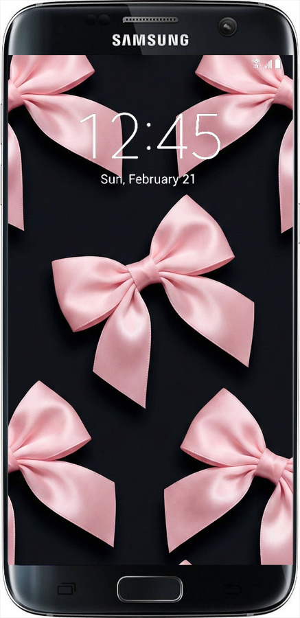 TPU чехол Coquette Ribbons Dark Coquette для Samsung Galaxy S7 Edge G935F - 6767b-257 изображение 