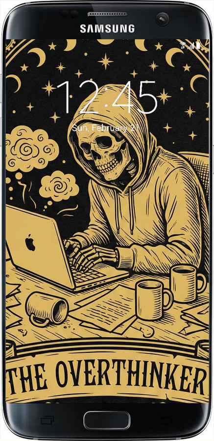 TPU чехол The Overthinker для Samsung Galaxy S7 Edge G935F - 6774b-257 изображение 