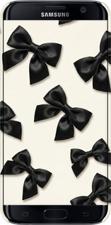 3D пластиковий матовий чехол Dark Coquette для Samsung Galaxy S7 Edge G935F - 6765m-257 изображение 