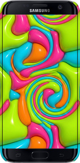 3D пластиковый матовый чехол Y2K Jelly Dream для Samsung Galaxy S7 Edge G935F - 6780m-257 изображение 