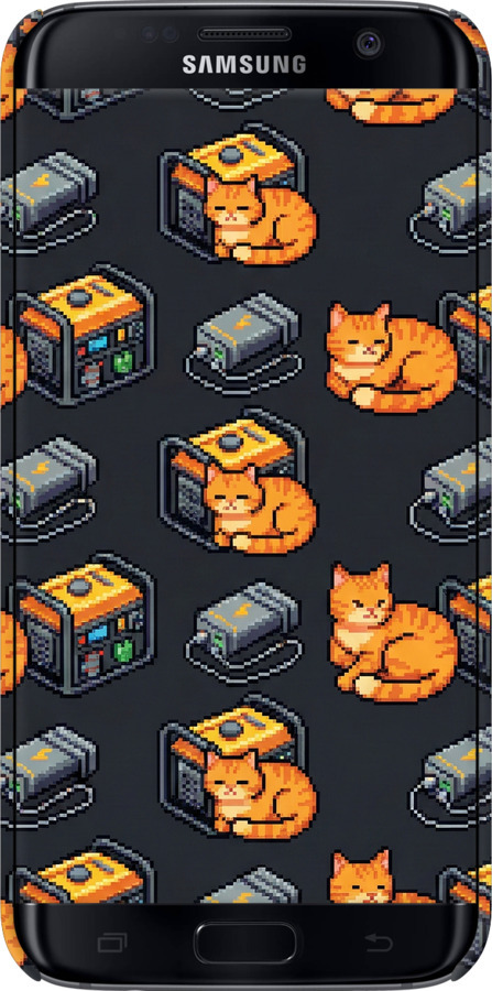 3D пластиковый матовый чехол Autonomous Zone для Samsung Galaxy S7 Edge G935F - 6771m-257 изображение 