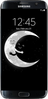 2D пластиковый чехол Лунные объятия для Samsung Galaxy S7 Edge G935F - 6508t-257 изображение 