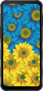Силиконовый чехол Жёлто-голубые цветы для Samsung Xcover7 Pro - 1048u-4092 изображение 