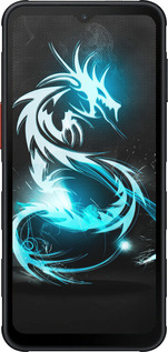 Силиконовый чехол Бело-голубой огненный дракон для Samsung Xcover7 Pro - 113u-4092 изображение 