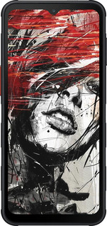 Силиконовый чехол Лицо девушки для Samsung Xcover7 Pro - 1162u-4092 изображение 