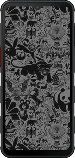 Силиконовый чехол Чёрно-серый стикер бомбинг для Samsung Xcover7 Pro - 2432u-4092 изображение 