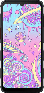 Силиконовый чехол Розовая галактика для Samsung Xcover7 Pro - 4146u-4092 изображение 