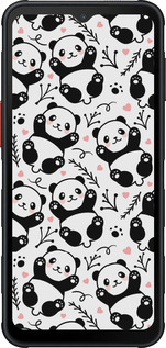 Силиконовый чехол Панды для Samsung Xcover7 Pro - 4318u-4092 изображение 
