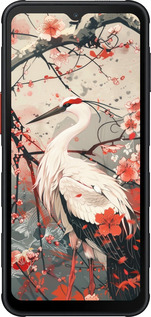 Силиконовый чехол Аист в цвету сакуры для Samsung Xcover7 Pro - 6109u-4092 изображение 