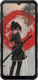 Силиконовый чехол Сумерки воина: Танец с катаной для Samsung Xcover7 Pro - 6123u-4092 изображение 