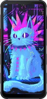 Силіконовий чехол Кіт панк для Samsung Xcover7 Pro - 6311u-4092 изображение 