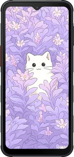Силиконовый чехол Котик в цветах для Samsung Xcover7 Pro - 6390u-4092 изображение 