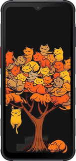 Силиконовый чехол Дерево и котики для Samsung Xcover7 Pro - 6516u-4092 изображение 