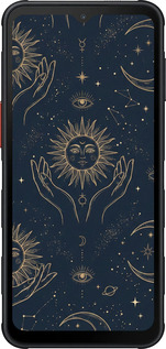 Силіконовий чехол Celestial Harmony: Sun & Moon Gold Mystic Pattern для Samsung Xcover7 Pro - 6778u-4092 изображение 